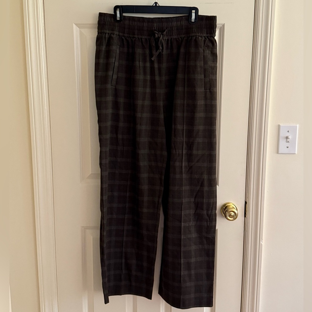 Ganni Women’s Plaid Pants - Dark Brown